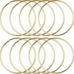 10 Pcs Gold Metal Craft Rings for DIY Projects