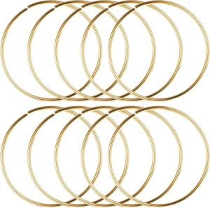 10 Pcs Gold Metal Craft Rings for DIY Projects