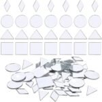 120 Pcs DIY Craft Mirrors - 4 Shapes for Mosaic Art