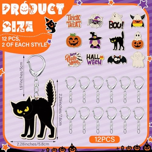 24 DIY Halloween Keychains for Kids - Color & Create!