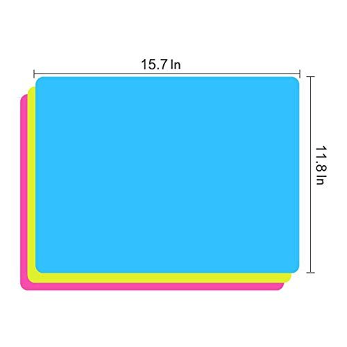 3 Pack Large Silicone Mats for Crafting & Molding