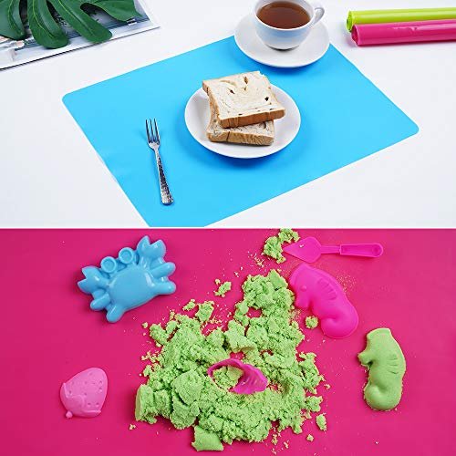3 Pack Large Silicone Mats for Crafting & Molding