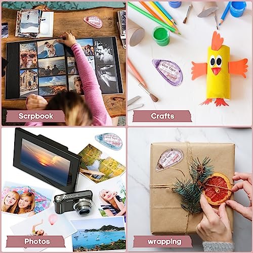 4 Pack Double-Sided Scrapbook Tape Roller – Mess-Free Adhesive