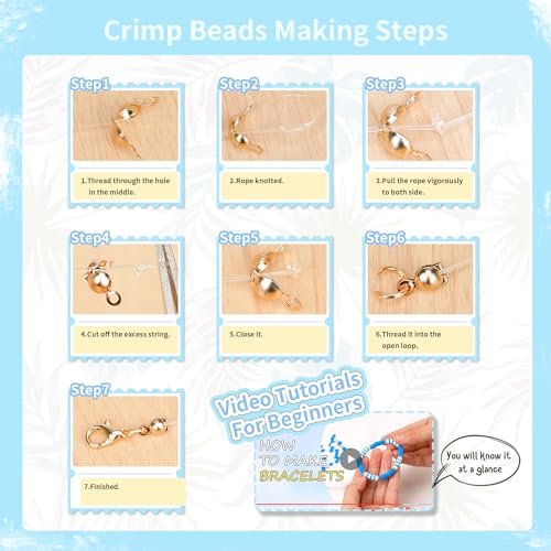 4000Pcs Dowsabel Clay Beads Bracelet Making Kit for Kids