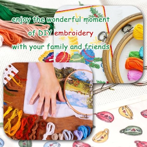 50 Vibrant Embroidery Floss Skeins for Creative Crafts
