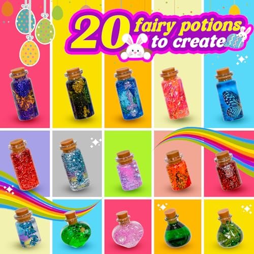 Alritz Fairy Potions Kit: 20 Magical Bottles for Kids