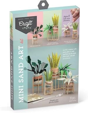 Craft Crush Faux Plant Sand Art Kit for Home Decor