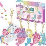Create Colorful Gem Keychains: 5D Diamond Art Kit