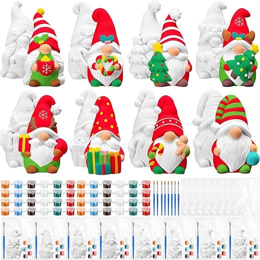 Create Your Own Christmas Gnome: DIY Ceramic Kit