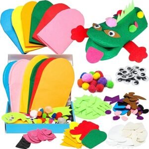 Creative 6-Piece DIY Hand Puppet Making Kit for Kids