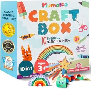 Creative Craft Box for Kids Ages 4-8 - Fun Projects!