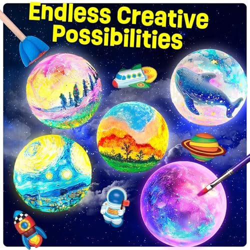 DIY Space Moon Lamp Kit – Creative Gift for Kids!