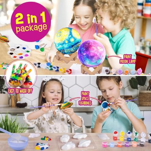 DIY Space Moon Lamp Kit – Creative Gift for Kids!