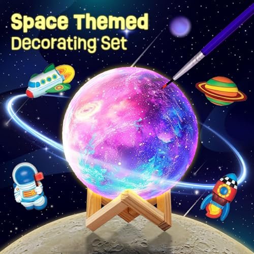DIY Space Moon Lamp Kit – Creative Gift for Kids!
