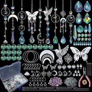 HYBEADS 400pcs DIY Butterfly Suncatcher Kit - Create Rainbows!
