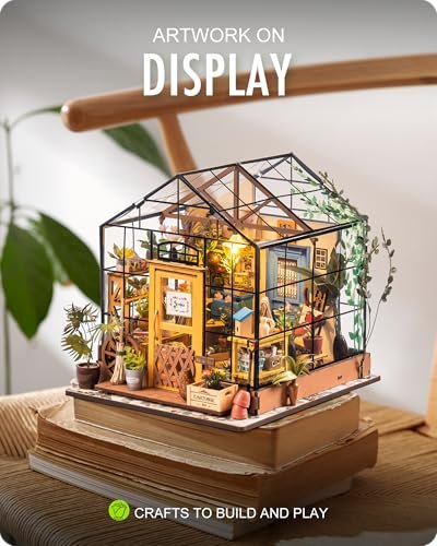 Rolife Miniature Greenhouse Kit - Perfect DIY Gift!