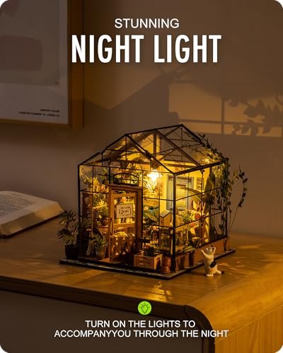 Rolife Miniature Greenhouse Kit - Perfect DIY Gift!