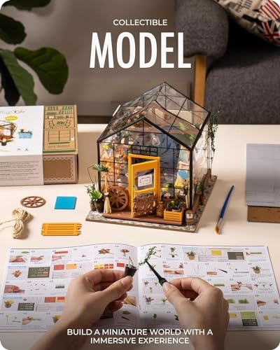 Rolife Miniature Greenhouse Kit - Perfect DIY Gift!