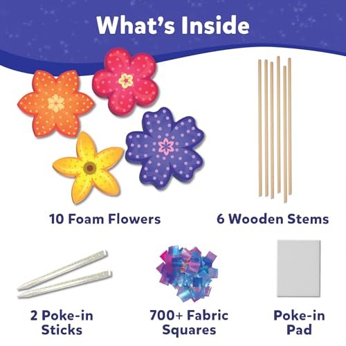 Skillmatics Mess-Free Flower Bouquet Craft Kit for Kids