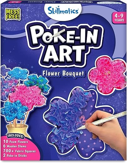 Skillmatics Mess-Free Flower Bouquet Craft Kit for Kids