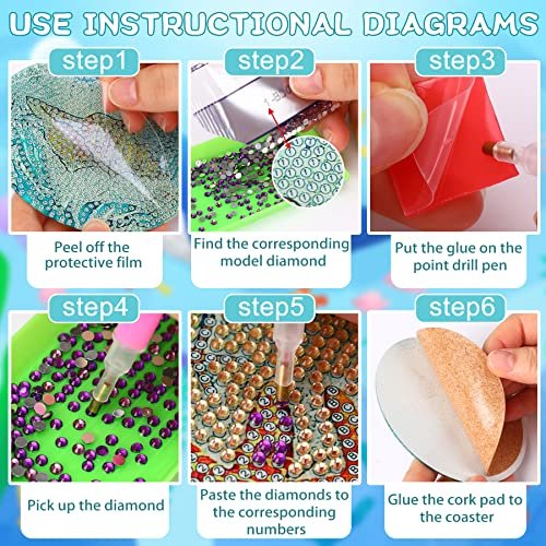 UPINS Ocean Diamond Coaster Kit: DIY Art & Gift