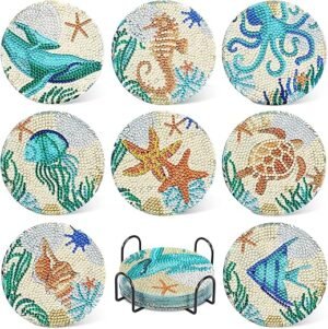 UPINS Ocean Diamond Coaster Kit: DIY Art & Gift