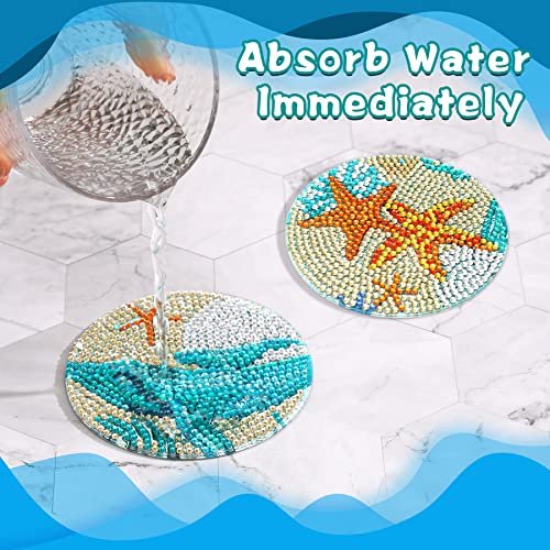 UPINS Ocean Diamond Coaster Kit: DIY Art & Gift