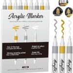 Vibrant 9-Pack Acrylic Paint Pens for All Crafts